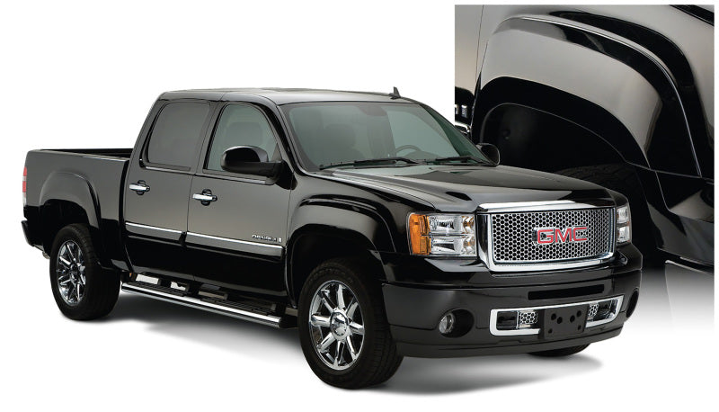 Bushwacker 07-14 GMC Sierra 2500 HD Fleetside OE Style Flares 4pc 78.0/78.7/97.6in Bed - Black Bushwacker