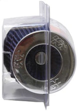 Load image into Gallery viewer, K&amp;N Universal Air Filter Chrome Round Tapered Blue - 4in Flange ID x 1.125in Flange Length x 5.5in H K&amp;N Engineering