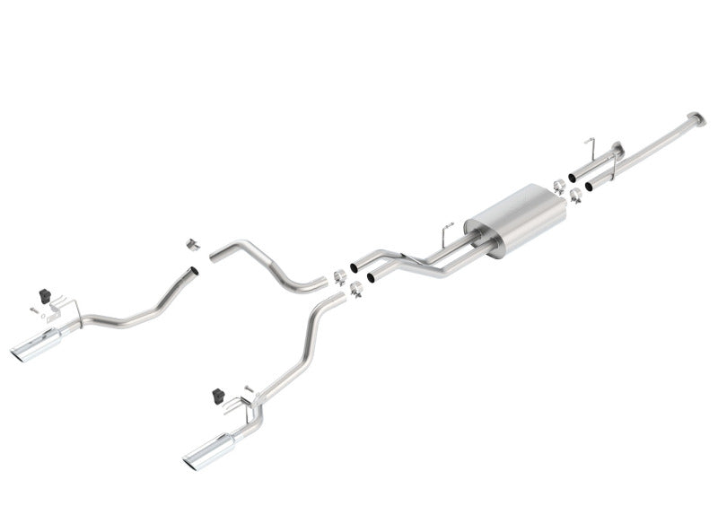 Borla 14-15 Toyota Tundra 4.6L/5.7L Crew Max SB DC SB Touring Cat Back Exhaust Dual Split Rear Exit Borla