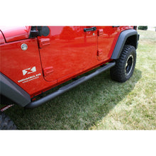 Load image into Gallery viewer, Rugged Ridge 3 In Round Tube Steps Black 07-18 Jeep Wrangler Unlimited JK Rugged Ridge