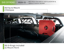 Load image into Gallery viewer, DV8 Offroad 20-22 Jeep Gladiator JT / 05-21 Toyota Tacoma Overland Bed Rack - 2pc. Adjustable DV8 Offroad