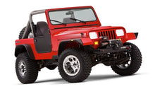 Load image into Gallery viewer, Bushwacker 87-95 Jeep Wrangler Flat Style Flares 4pc Excludes Renegade - Black Bushwacker
