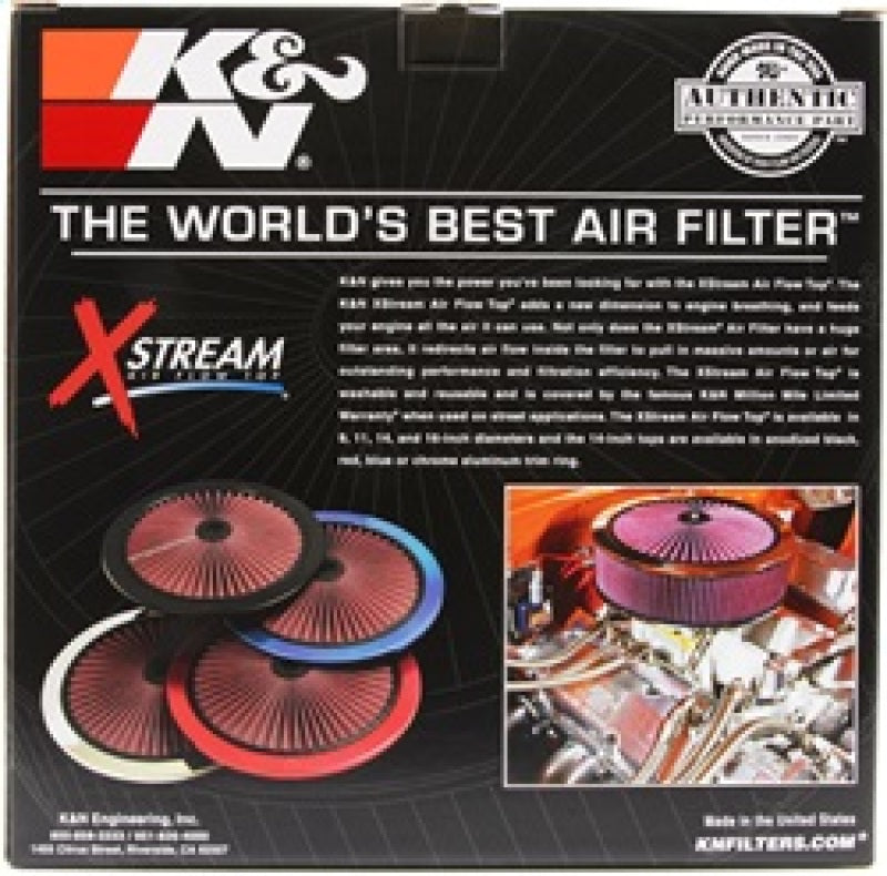 K&N X-Stream Top Filter X-Stream 14 inch OD Black K&N Engineering