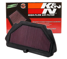 Load image into Gallery viewer, K&amp;N Replacement Air FIlter 09-12 Kawasaki ZX6R Ninja 600 / 09-10 ZX6R Ninja Monster Energy 600 K&amp;N Engineering