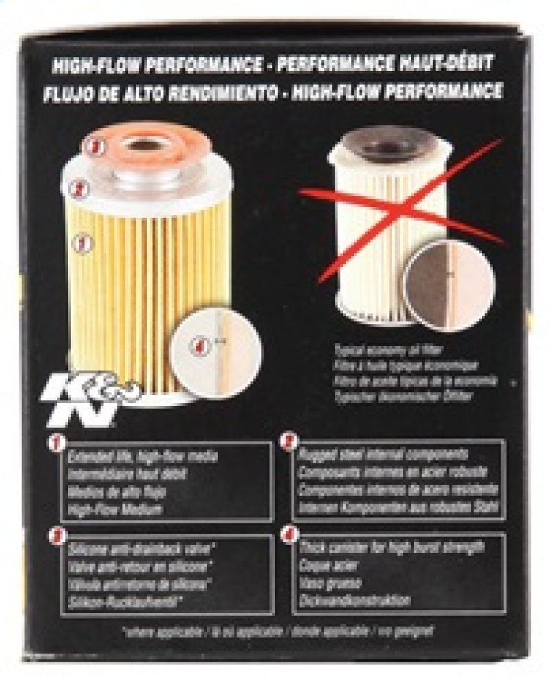 K&N Universal Performance Gold Oil Filter K&N Engineering