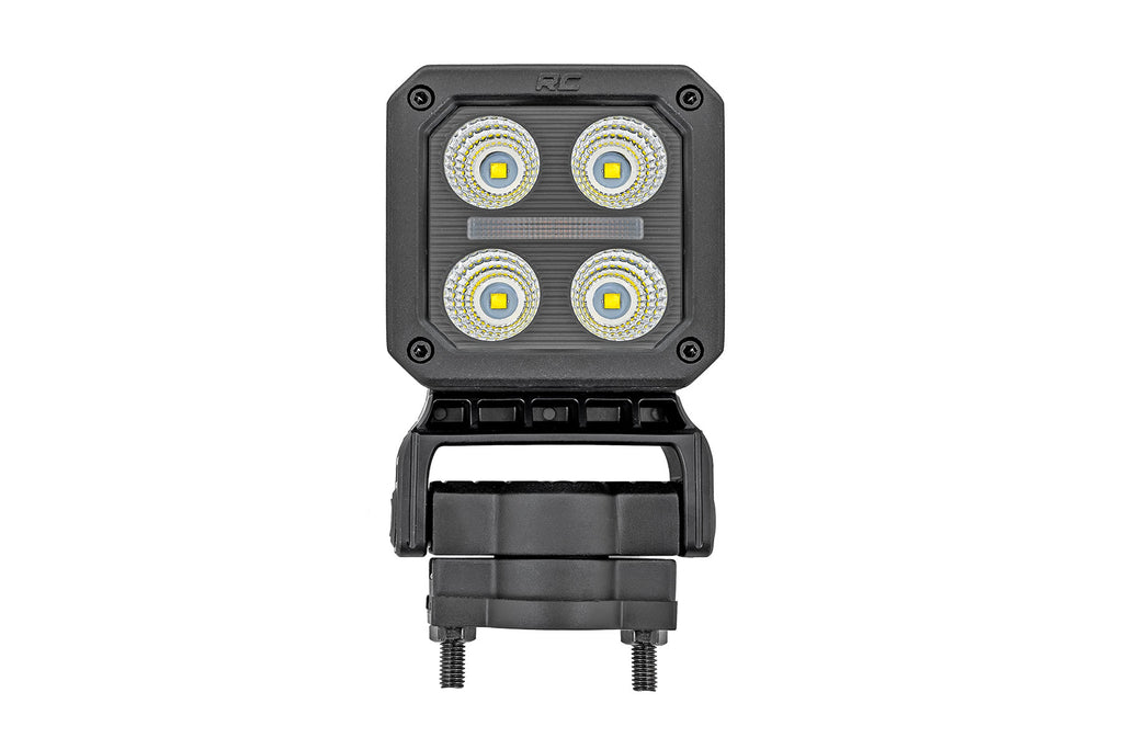 LED Light Pair | 2 Inch Square | Flood | Swivel Mount Rough Country