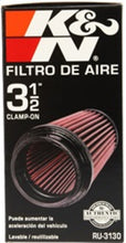 Load image into Gallery viewer, K&amp;N Filter Universal Rubber Filter 3 1/2 inch Flange 4 5/8 inch Base 3 1/2 inch Top 7 inch Height K&amp;N Engineering