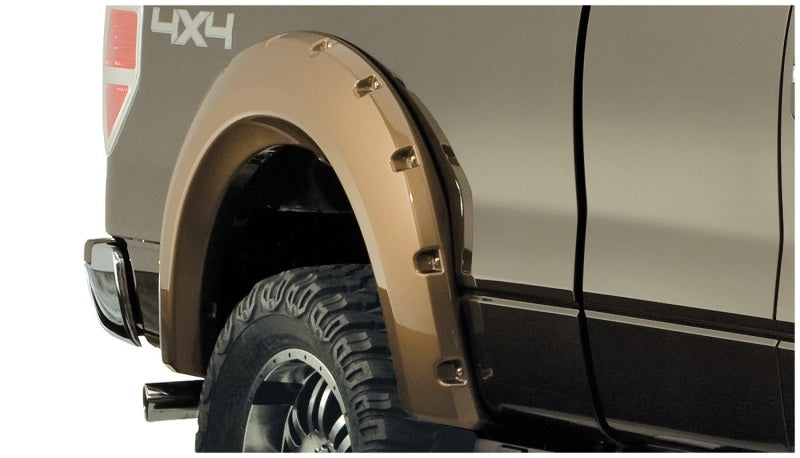 Bushwacker 09-14 Ford F-150 Styleside Max Pocket Style Flares 2pc 67.0/78.8/97.4in Bed - Black Bushwacker