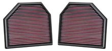 Load image into Gallery viewer, K&amp;N Replacement Air Filter for 11-14 BMW M5/M6 4.4L V8 / 2015 M4/M3 3.0L I6  (2 per box) K&amp;N Engineering