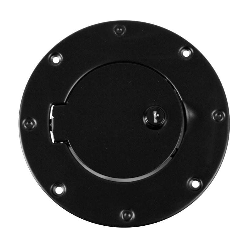 Rugged Ridge 97-06 Jeep Wrangler TJ Black Locking Gas Cap Door Rugged Ridge