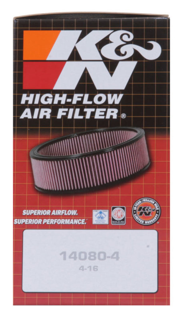 K&N Universal Oval Chrome Filter 1 9/16 in. Flange 3 in. Base 2 inch Top 3 in. Height (4 Per Box) K&N Engineering