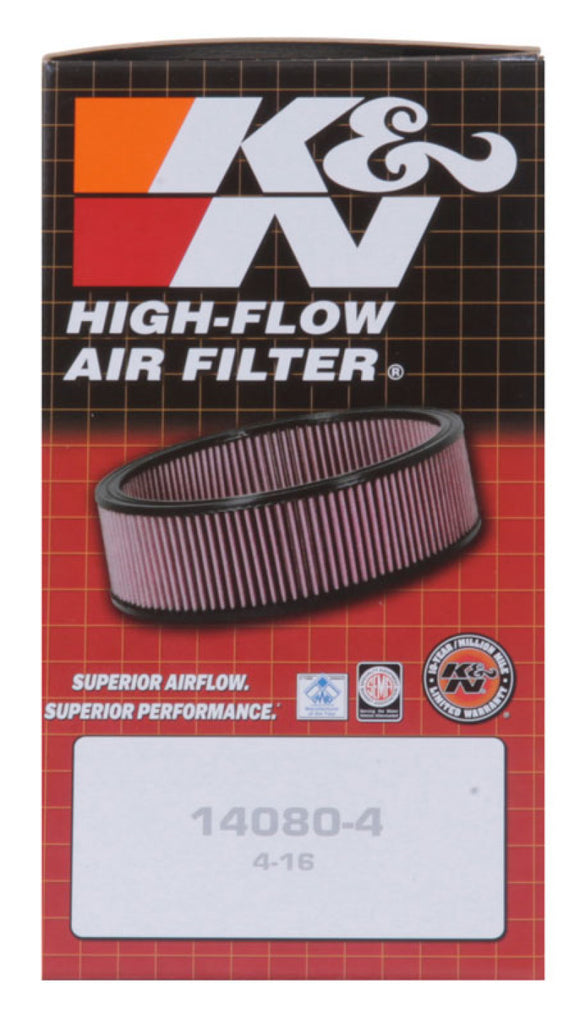 K&N Custom Racing Assembly - Round Tapered - Red 1.656in Neck Flange - 2.25in Over Height K&N Engineering