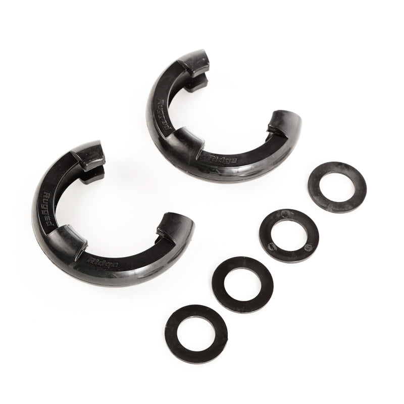 Rugged Ridge Black 7/8in D-Ring Isolator Kit Rugged Ridge