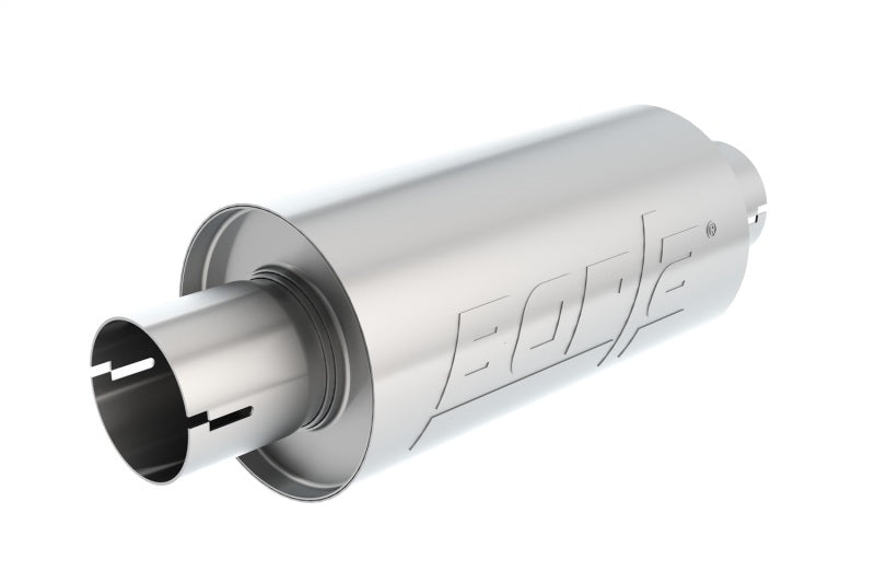 Borla Universal Pro-XS Round S-Type 2.5in Inlet/Outlet Center/Center Notched Muffler Borla