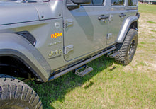 Load image into Gallery viewer, N-Fab RKR Rails 2018 Jeep Wrangler JL 4 Door Dab Length - Gloss Black - 1.75in N-Fab