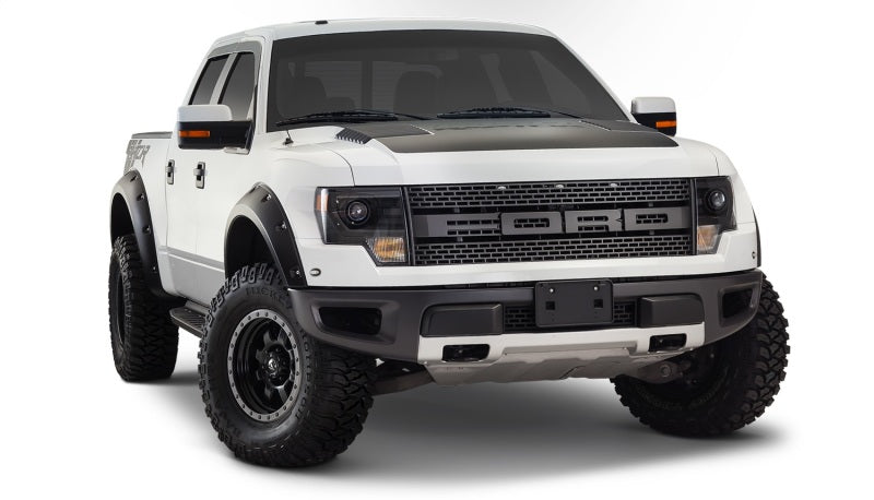 Bushwacker 10-14 Ford F-150 SVT Raptor Pocket Style Flares 4pc - Black Bushwacker
