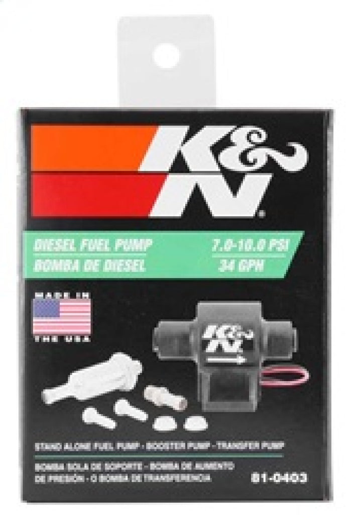 K&N Performance Electric Fuel Pump 9-11.5 PSI Diesel K&N Engineering