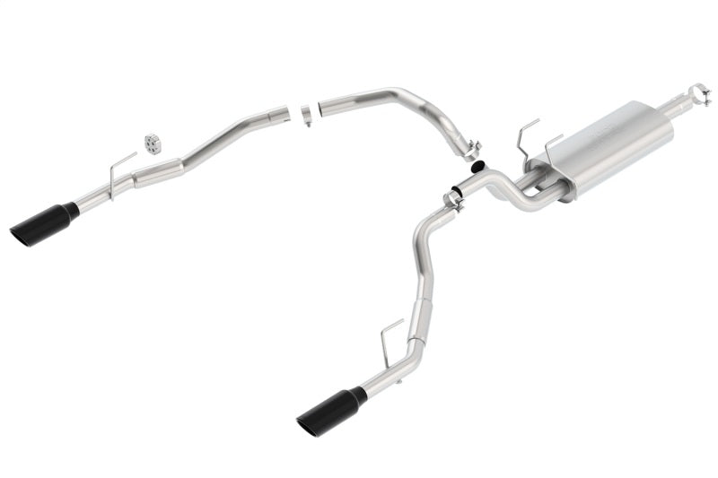 Borla 09-17 Dodge Ram 1500 5.7L V8 3in to Dual 2.5in Single Round Rolled Angle-Cut S-type Exhaust Borla
