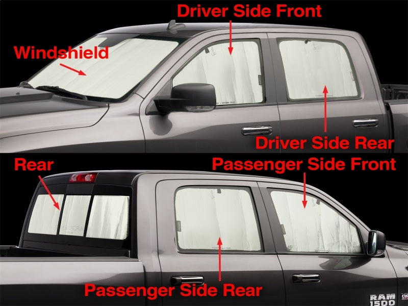WeatherTech 2009+ Dodge Ram Truck 1500 Crew Cab TechShade Full Vehicle Kit WeatherTech