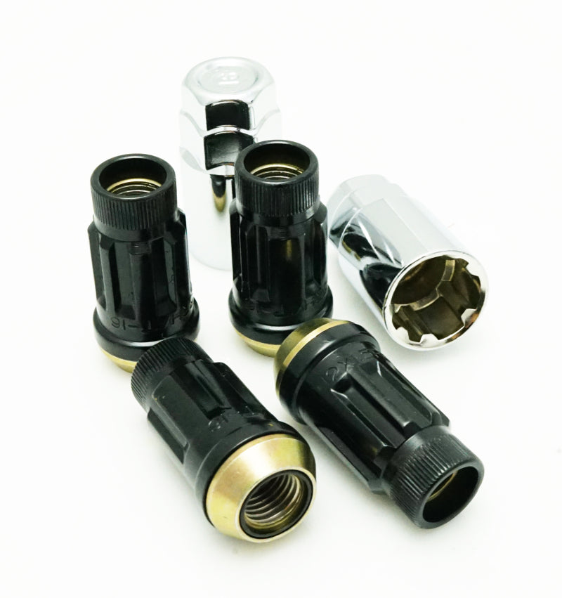 Wheel Mate Muteki SR45R Lug Nut Kit Lock Set 12x1.5 45mm - Black Wheel Mate