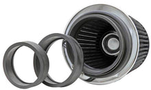 Load image into Gallery viewer, K&amp;N Universal Filter Chrome Round Tapered White - 4in Flange ID x 1.125in Flange Length x 5.5in H K&amp;N Engineering