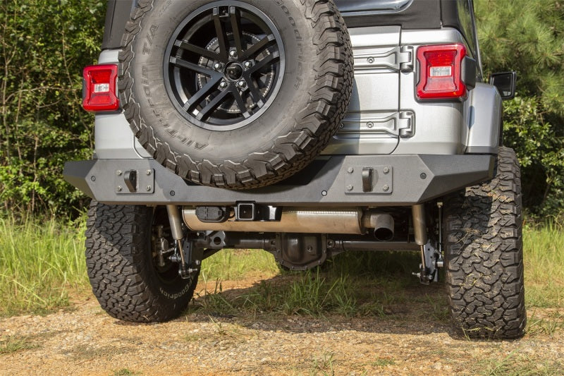Rugged Ridge Spartan Rear Bumper Full Width 18-20 Jeep Wrangler JL Rugged Ridge