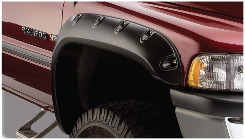 Bushwacker 94-01 Dodge Ram 1500 Fleetside Pocket Style Flares 4pc 78.0/96.0in Bed - Black Bushwacker