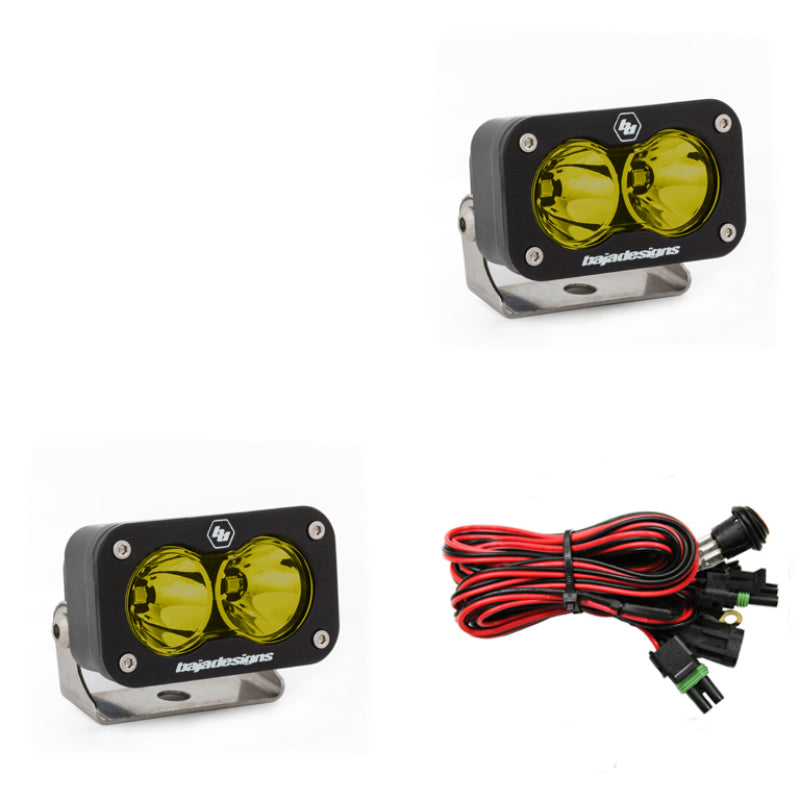Baja Designs S2 Sport Work/Scene Pattern Pair LED Work Light - Amber Baja Designs