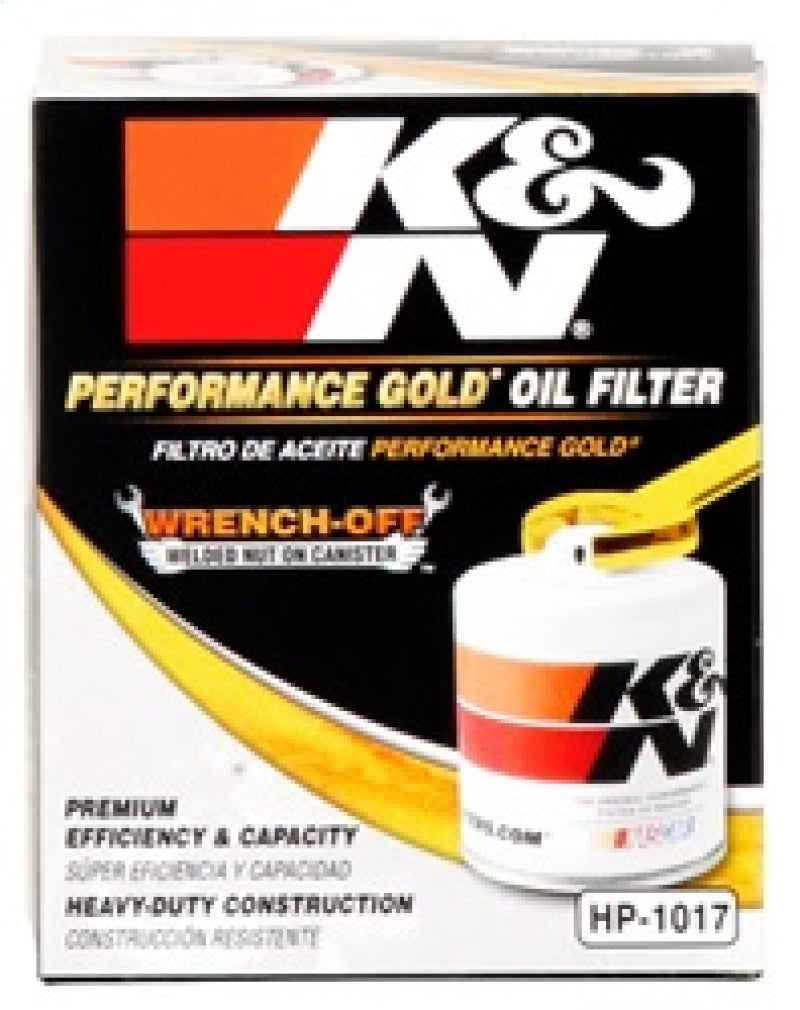 K&N 3.74inch / 2.98 OD Performance Gold Oil Filter K&N Engineering