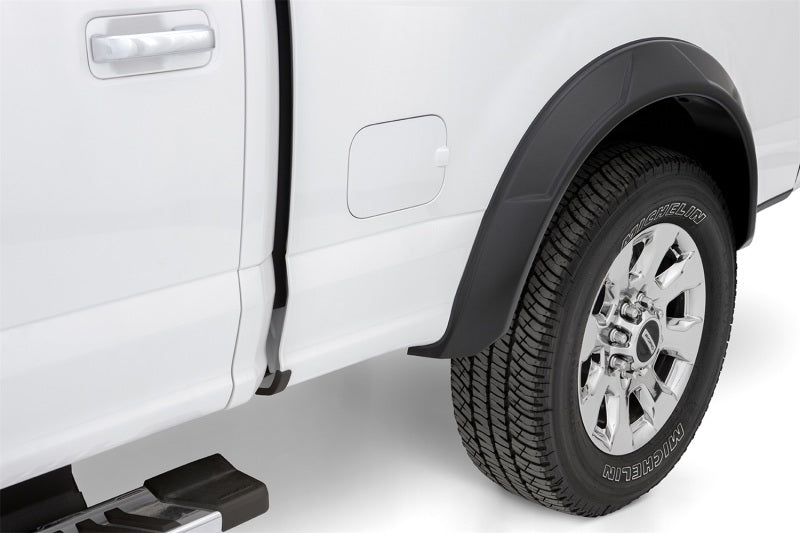 Bushwacker 17-19 Ford F-250 Super Duty w/ 81.8in Bed DRT Style Flares 4pc - Black Bushwacker