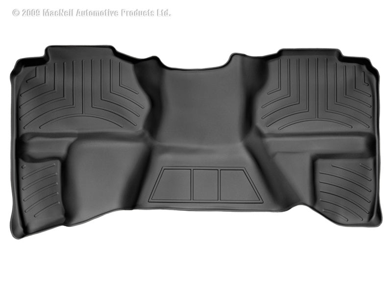 WeatherTech 07-13 Chevrolet Silverado Extended Cab Rear FloorLiner - Black WeatherTech