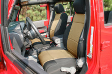 Load image into Gallery viewer, Rugged Ridge Seat Cover Kit Black/Tan 11-18 Jeep Wrangler JK 4dr Rugged Ridge