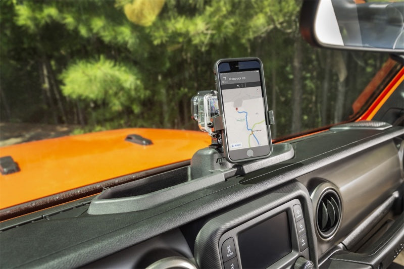 Rugged Ridge Dash Multi-Mount w/Phone Holder 18-20 Jeep JL/JT Rugged Ridge