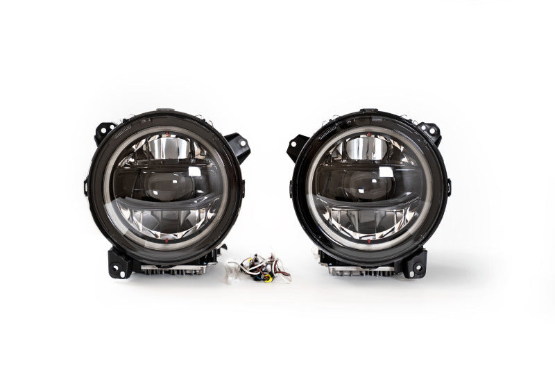 DV8 Offroad 18-22 Jeep Gladiator Wrangler LED Projector Headlights DV8 Offroad