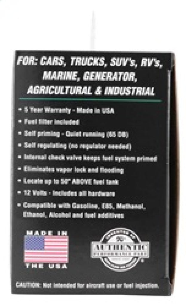 K&N Performance Electric Fuel Pump 9-11.5 PSI Diesel K&N Engineering