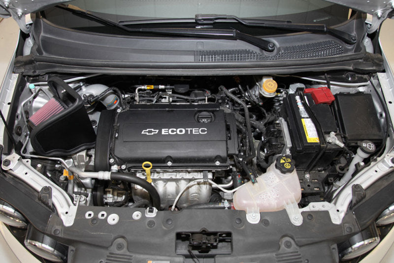 K&N 12 Chevy Sonic 1.8L Silver Typhoon Cold Air Intake K&N Engineering