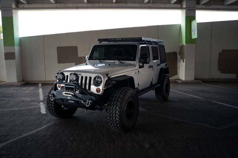 DV8 Offroad 07-18 Jeep Wrangler JK Full-Length Roof Rack DV8 Offroad