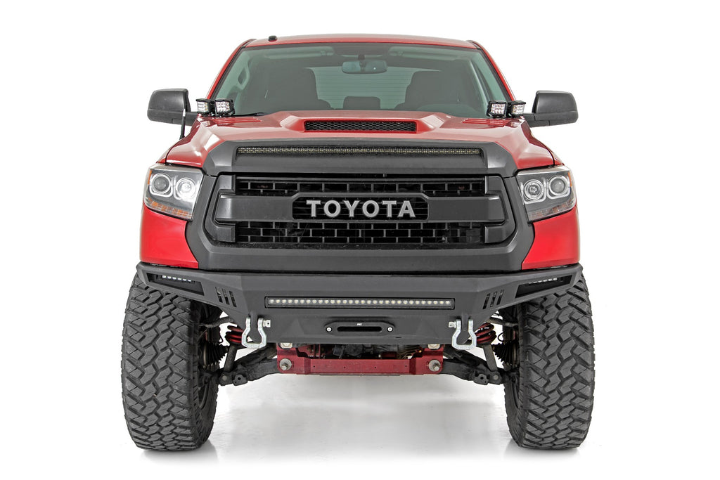 LED Light Kit | Ditch Mount | Dual 2" Black Pairs | Spot | Toyota Tundra (14-21) Rough Country