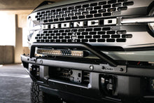 Load image into Gallery viewer, DV8 Offroad 2021-2022 Ford Bronco (Not For Factory Plastic Bumper) Factory Bumper Bull Bar - Black DV8 Offroad
