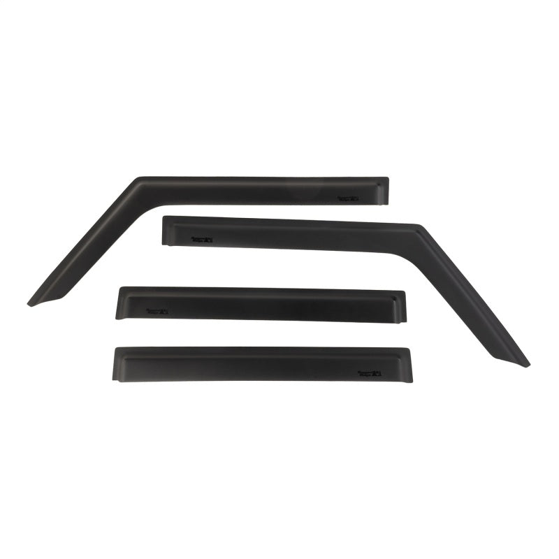 Rugged Ridge Window Visors Matte Black 18-20 Jeep Wrangler JLU/JT Rugged Ridge