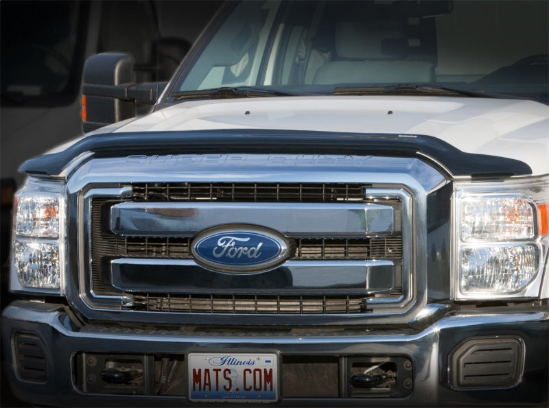 WeatherTech 99-07 Ford F250 Super Duty Crew Stone and Bug Deflector - Dark Smoke WeatherTech