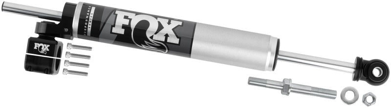 Fox 2007+ Jeep JK 8.2in 2.0 Tie Rod Clamp Steering Stabilizer FOX