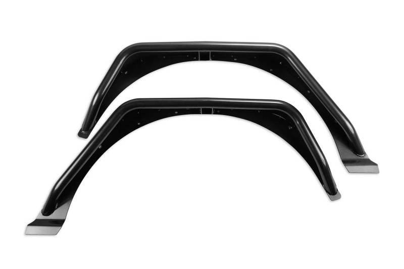 Fabtech 18-21 Jeep JL 4WD Rear Steel Tube Fenders - Textured Black Fabtech