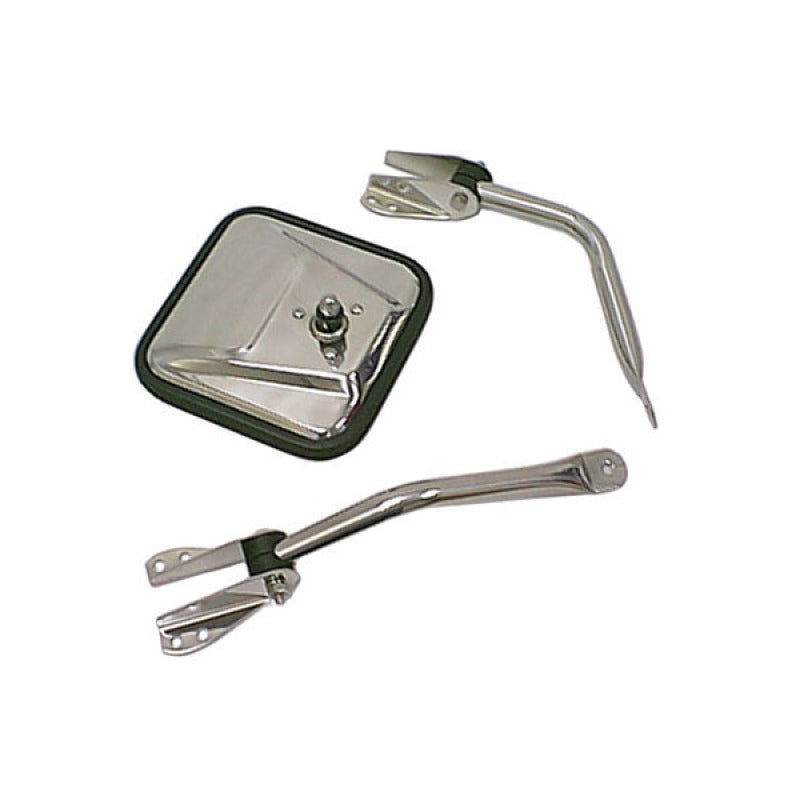 Rugged Ridge 55-86 Jeep CJ Chrome Mirror Head Rugged Ridge