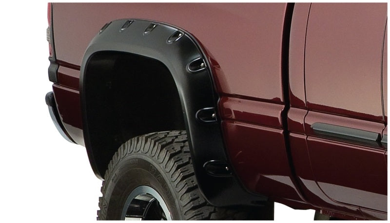 Bushwacker 02-08 Dodge Ram 1500 Fleetside Pocket Style Flares 2pc 75.9/76.3/97.9in Bed - Black Bushwacker