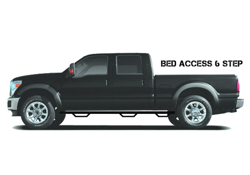 N-Fab Podium LG 10-18 Dodge Ram 2500/3500 Crew Cab 6.5ft Bed - Tex Black - Bed Access - 3in N-Fab