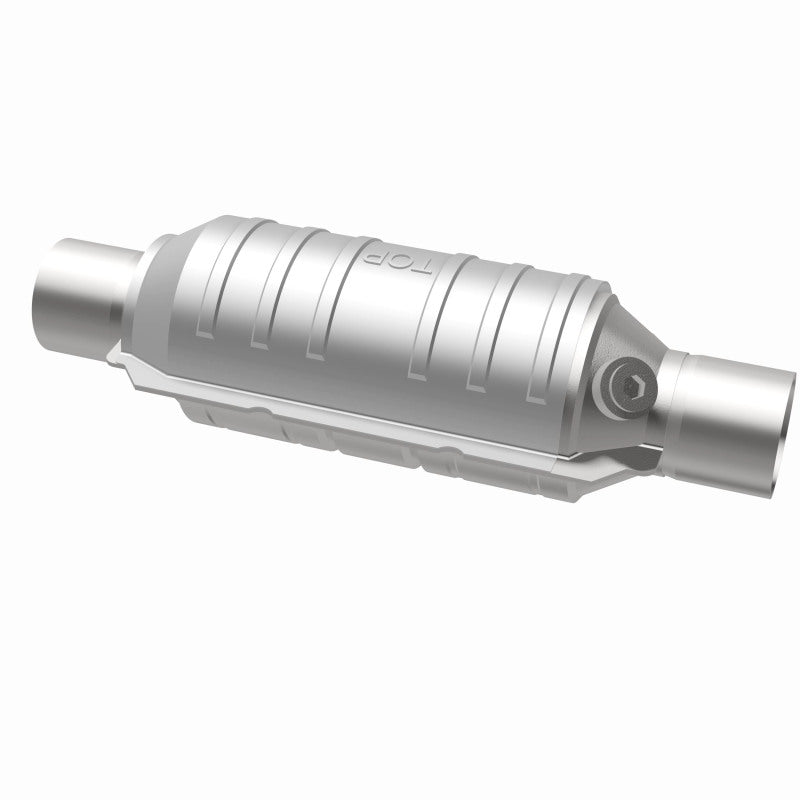 MagnaFlow Conv Univ 2.25in Inlet/Outlet Center/Center Round 11in Body L x 5.125in W x 15in Overall L