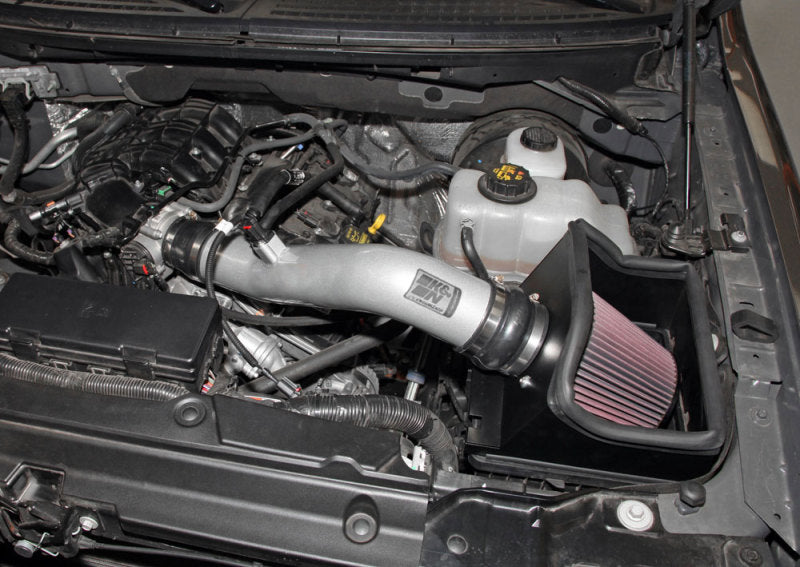 K&N 11-13 Ford Edge 3.5/3.7L-V6 Silver High Flow Performance Kit K&N Engineering