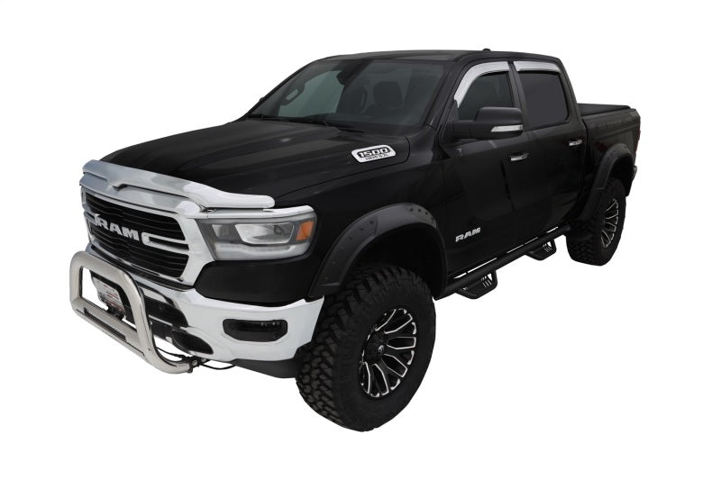 Bushwacker 19-22 Ram 1500 (Excl. Rebel/TRX) 76.3 & 67.4in Bed DRT Style Flares 4pc  - Blk / Smooth Bushwacker