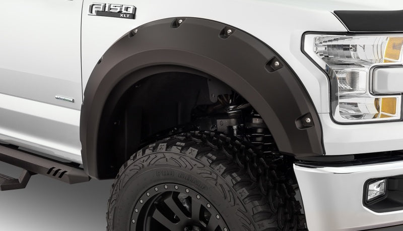 Bushwacker 15-17 Ford F-150 Styleside Max Pocket Style Flares 2pc - Black Bushwacker